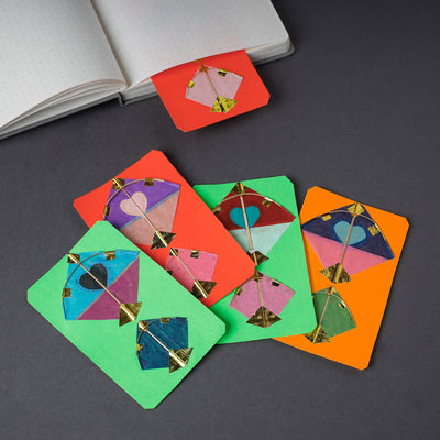Buy पतंग Kite - Handmade Paper Work Bookmark (Set of 5) 