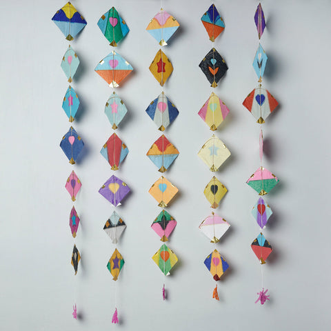  पतंग Kite - Handmade Paper Work Hanging small 