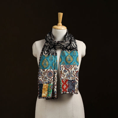 Patchwork cotton hand bagru stole 03 - handcrafted