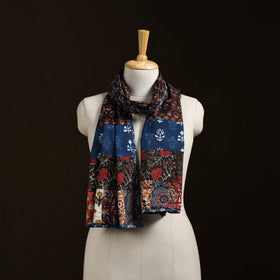 Patchwork cotton hand bagru stole 04 - handcrafted