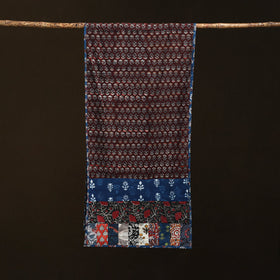 Patchwork cotton hand bagru stole 04 - handcrafted