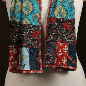 Patchwork cotton hand bagru stole 06 - handcrafted