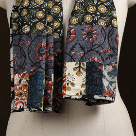 Patchwork cotton hand bagru stole 07 - handcrafted