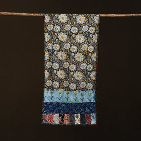 Patchwork cotton hand bagru stole 08 - handcrafted