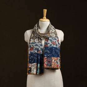 Patchwork cotton hand bagru stole 09 - handcrafted
