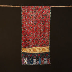 Patchwork cotton hand bagru stole 10 - handcrafted