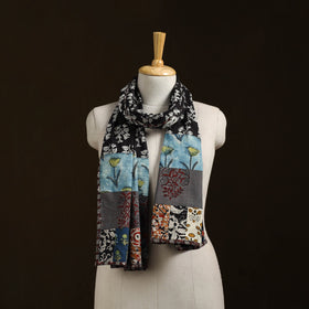 Patchwork cotton hand bagru stole 11 - handcrafted