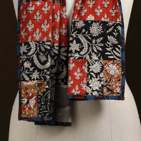 Patchwork cotton hand bagru stole 12 - handcrafted