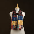 Patchwork cotton hand bagru stole 14 - handcrafted