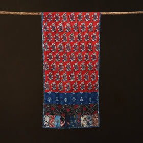 Patchwork cotton hand bagru stole 16 - handcrafted