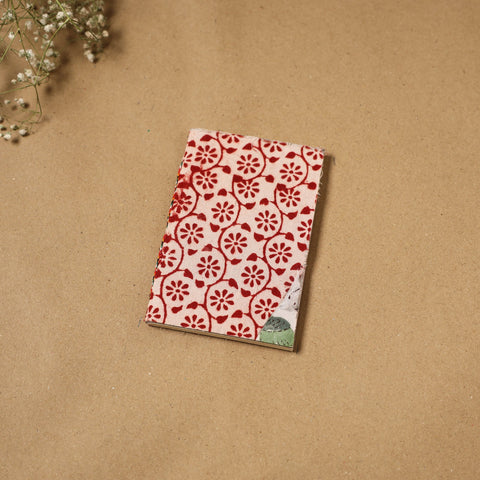 Patchwork fabric cover handmade paper notebook 129