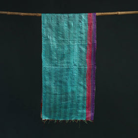 Patchwork reversible silk bengal hand kantha stitch stole