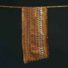 Patchwork reversible silk bengal hand kantha stitch stole