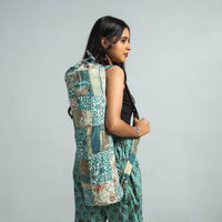 Green Patchwork Yoga Mat Bag by Jugaad 