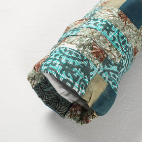 Green Patchwork Yoga Mat Bag by Jugaad 