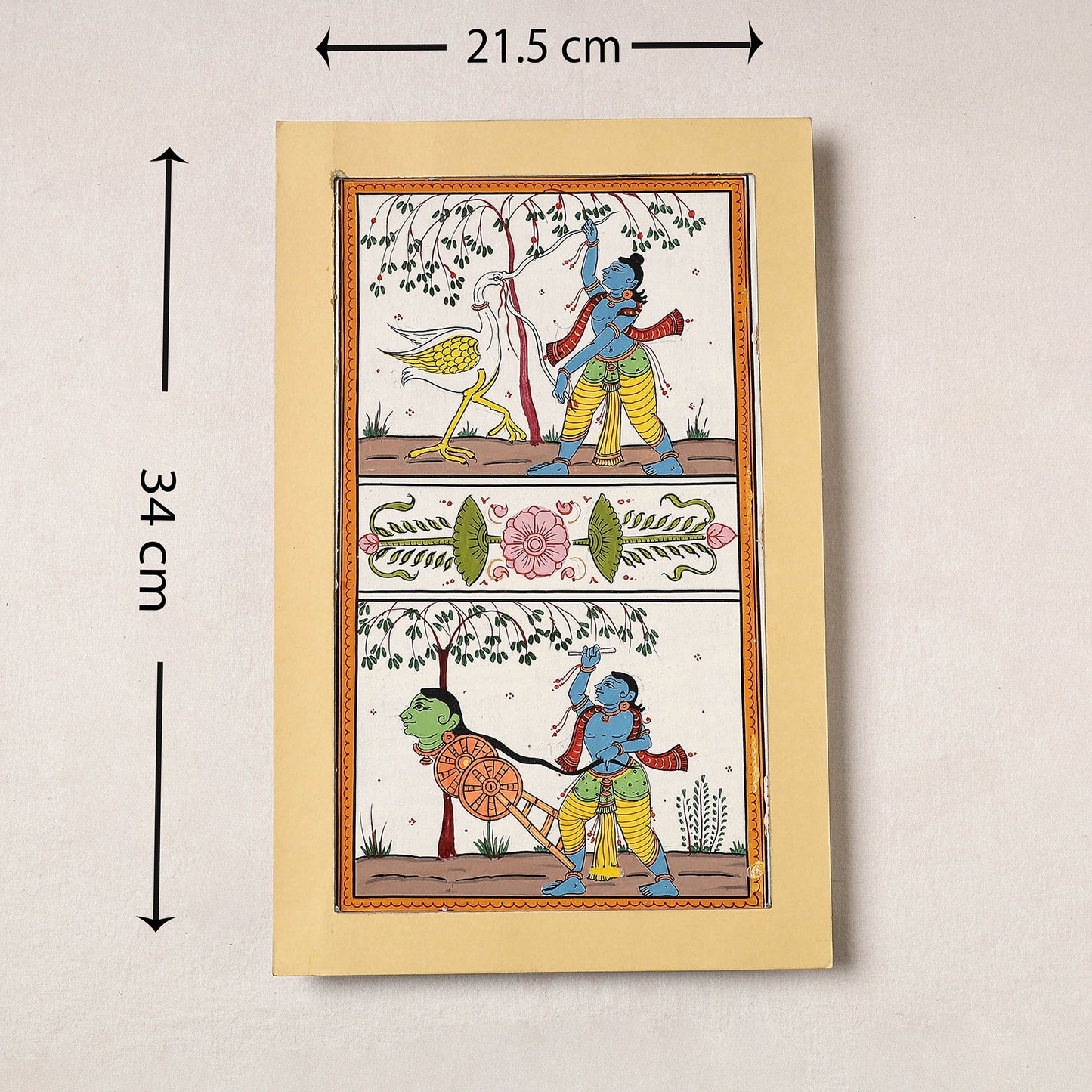  Patachitra Painting on Handmade Paper 