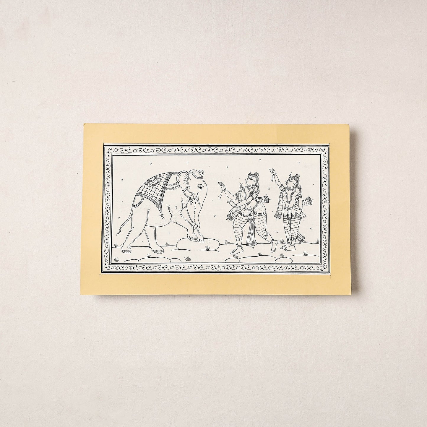  Patachitra Painting on Handmade Paper 
