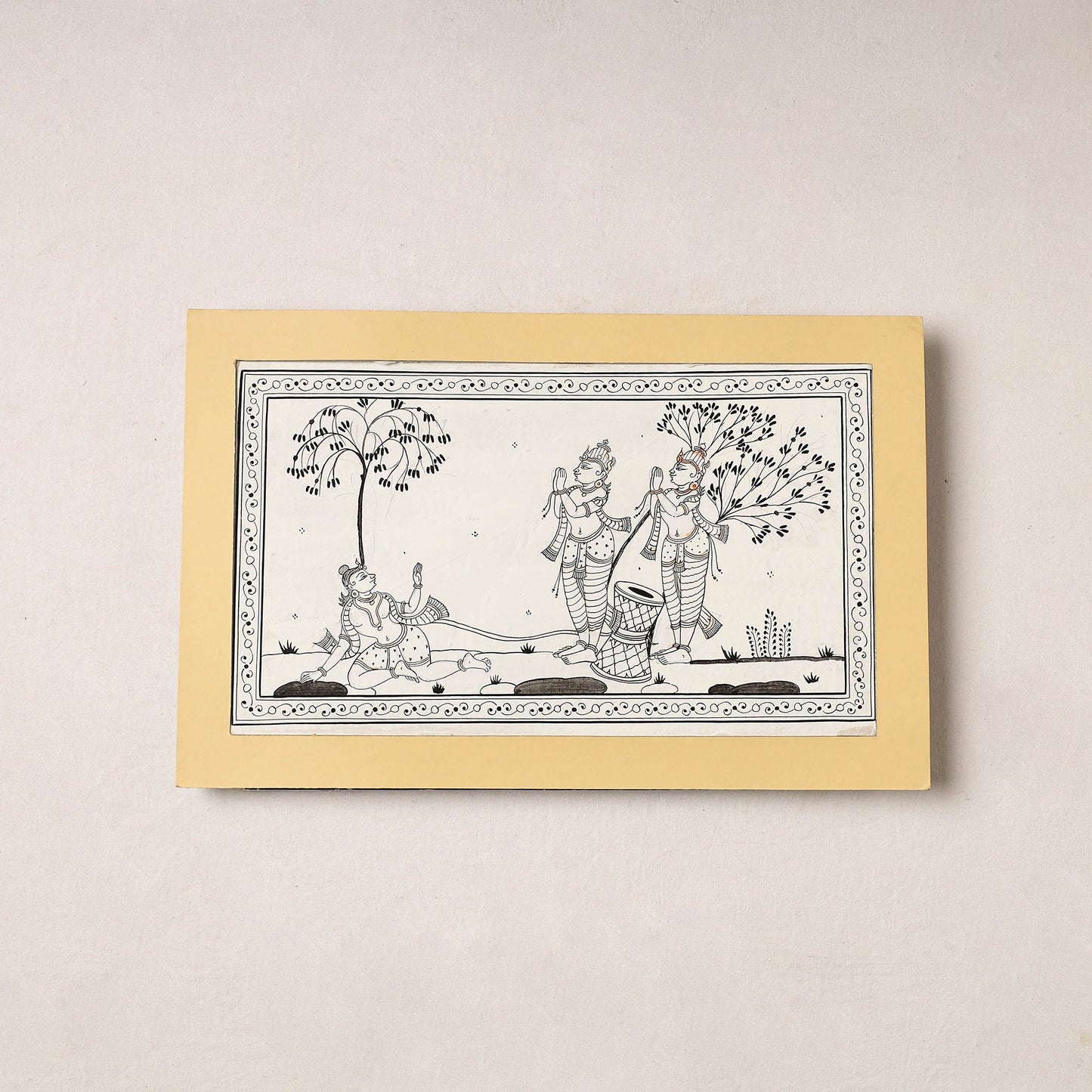  Patachitra Painting on Handmade Paper 