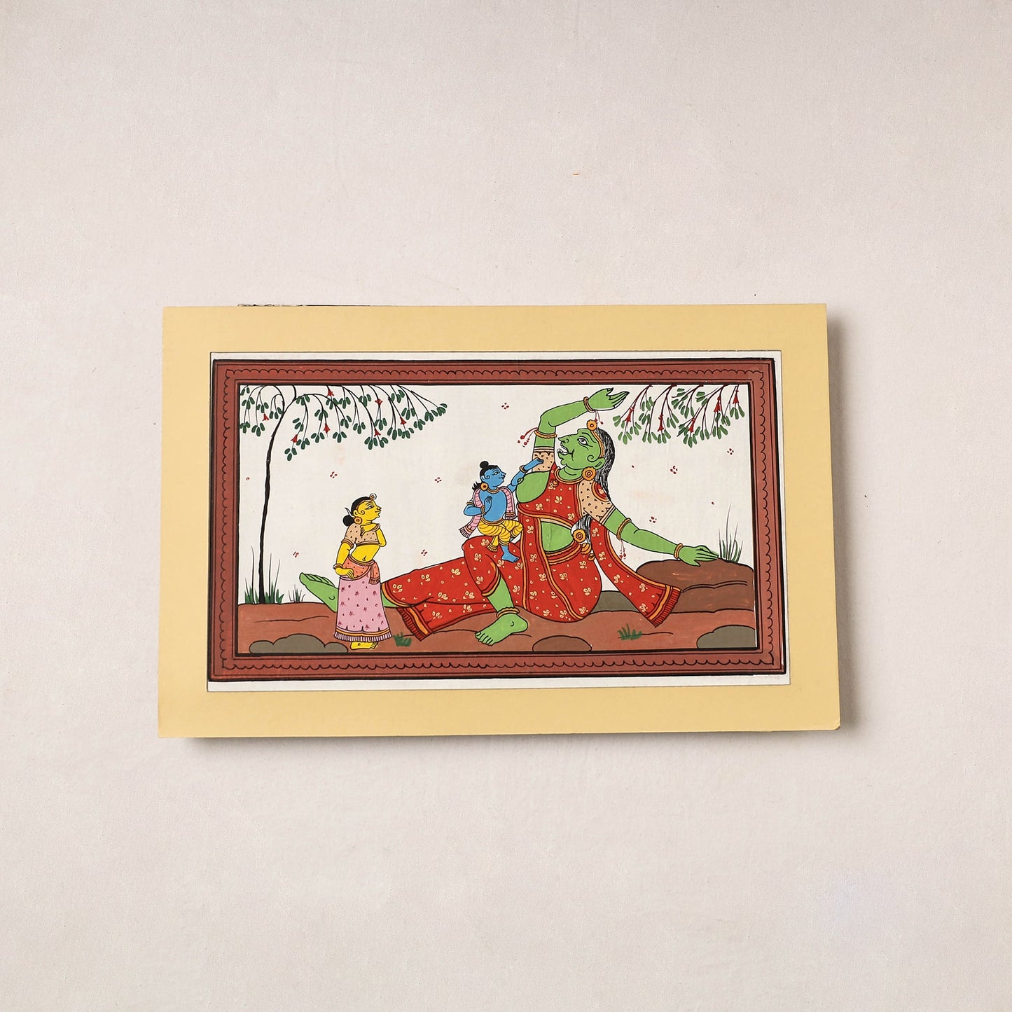  Patachitra Painting on Handmade Paper 