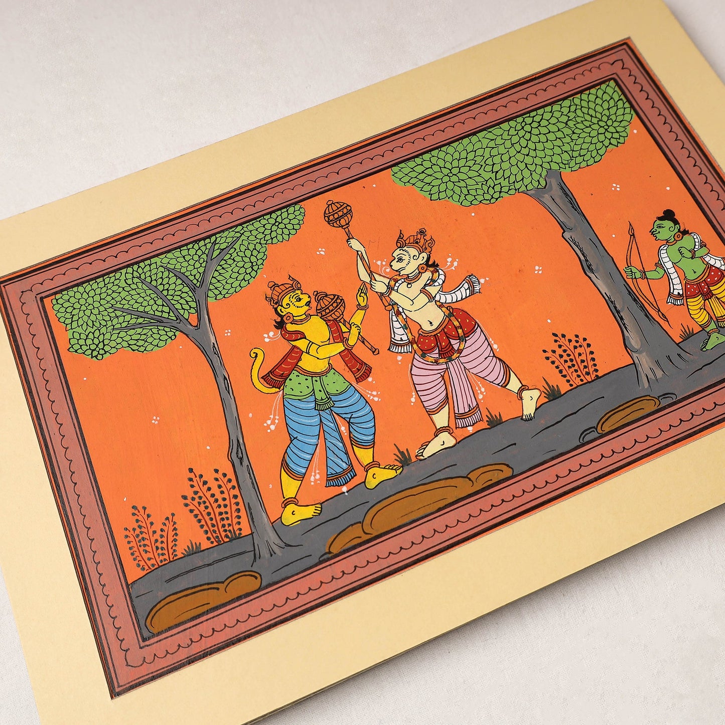  Patachitra Painting on Handmade Paper 