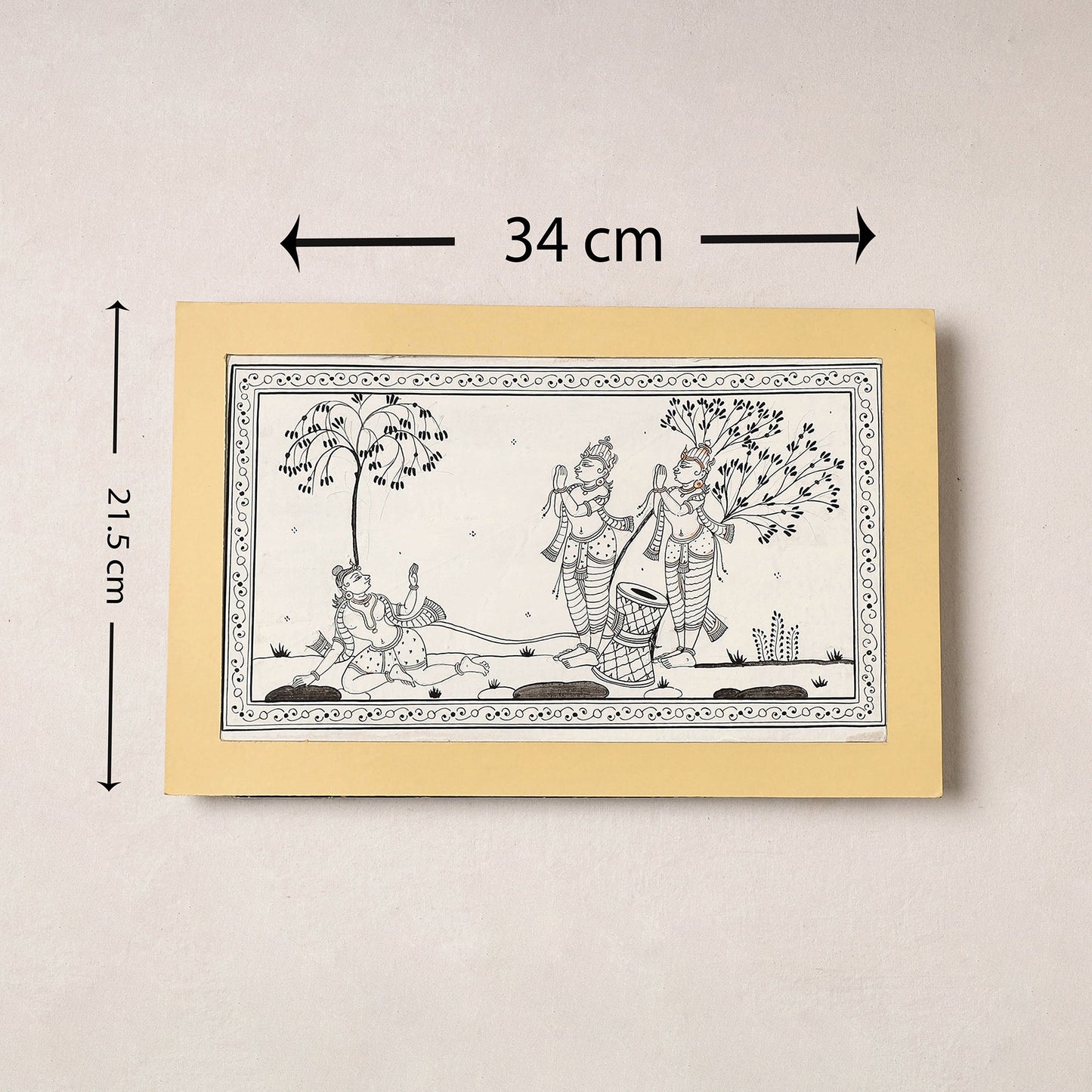  Patachitra Painting on Handmade Paper 