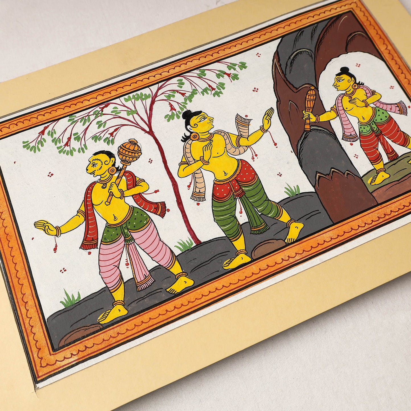  Patachitra Painting on Handmade Paper 