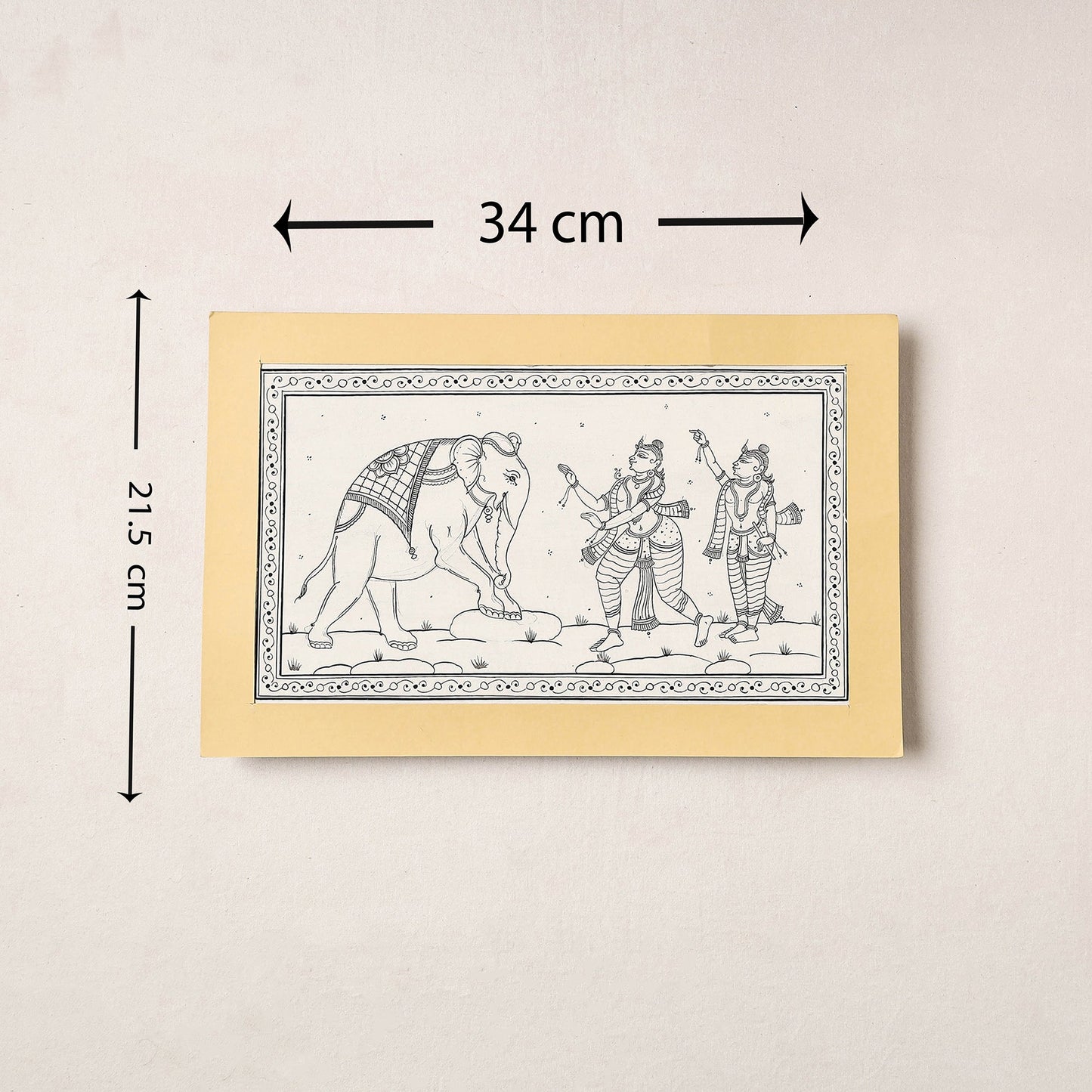  Patachitra Painting on Handmade Paper 