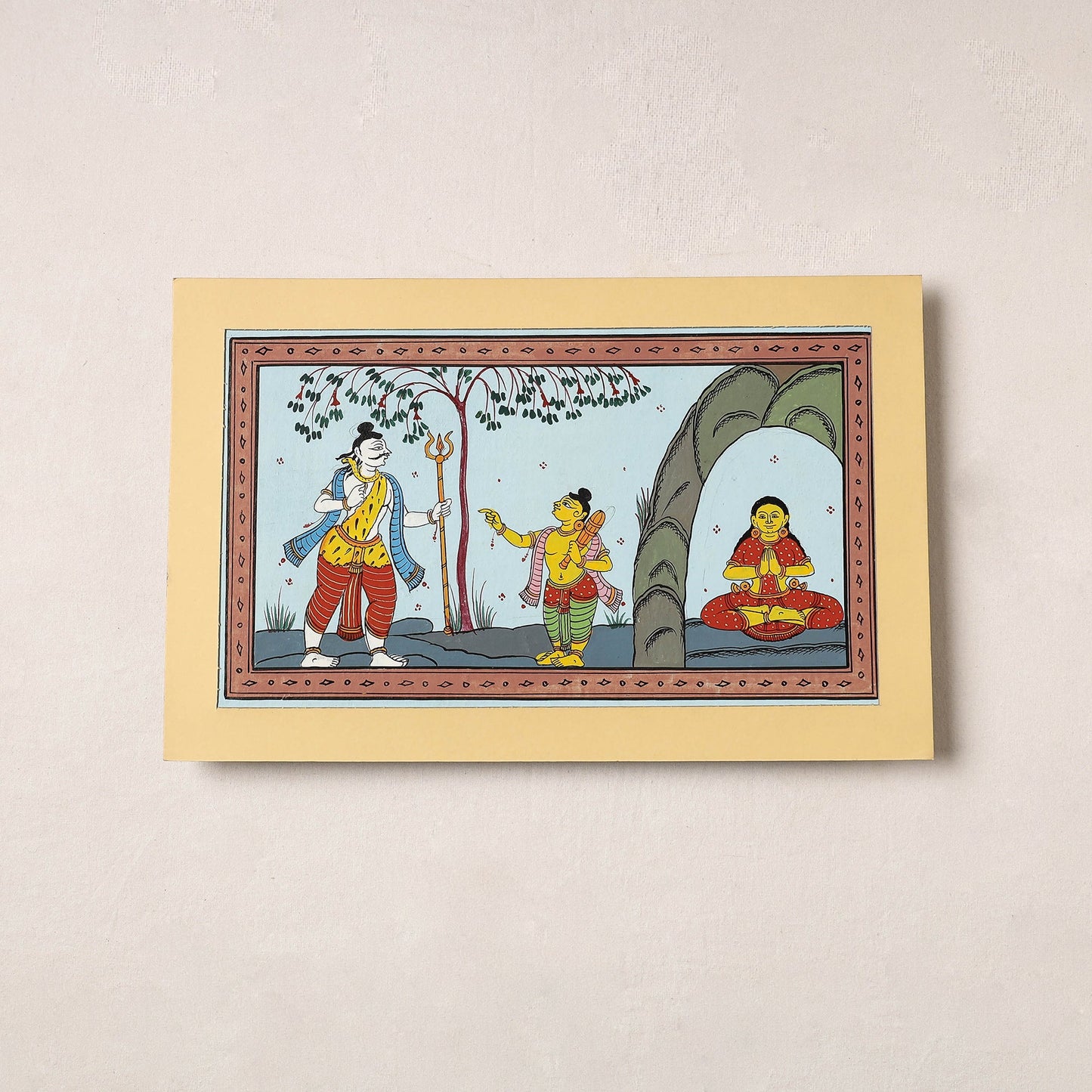  Patachitra Painting on Handmade Paper 