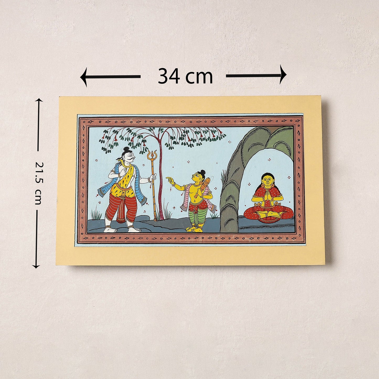  Patachitra Painting on Handmade Paper 