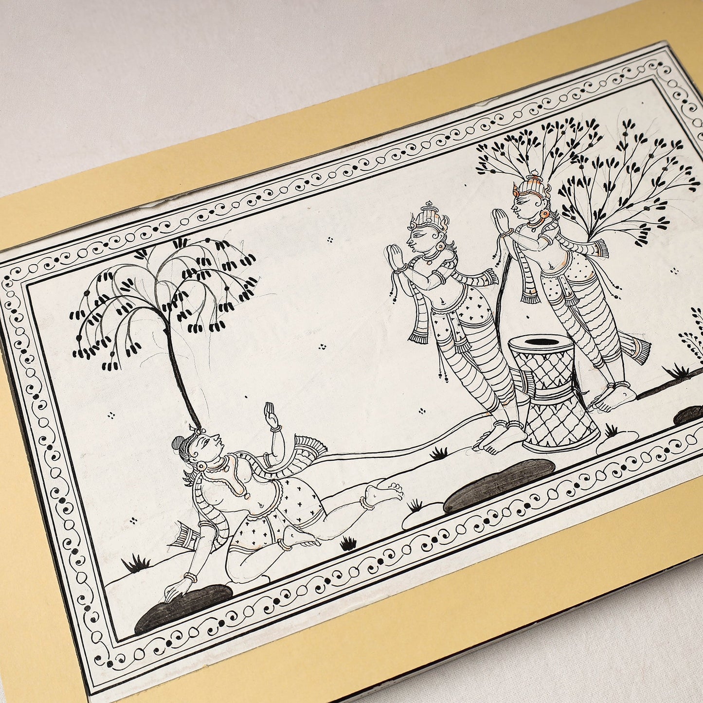  Patachitra Painting on Handmade Paper 