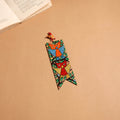 Patua handpainted wooden bookmark 05 - handcrafted