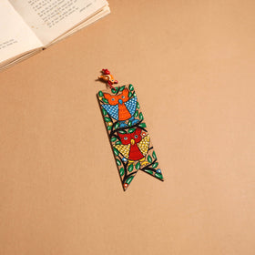 Patua handpainted wooden bookmark 05 - handcrafted