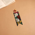 Patua handpainted wooden bookmark 07 - handcrafted