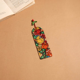 Patua handpainted wooden bookmark 11 - handcrafted
