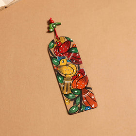 Patua handpainted wooden bookmark 11 - handcrafted