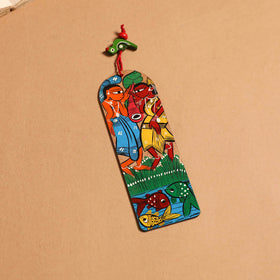 Patua handpainted wooden bookmark 12 - handcrafted