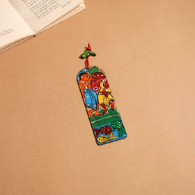 Patua handpainted wooden bookmark 12 - handcrafted