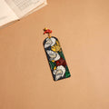 Patua handpainted wooden bookmark 14 - handcrafted