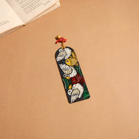 Patua handpainted wooden bookmark 14 - handcrafted