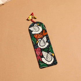 Patua handpainted wooden bookmark 19 - handcrafted