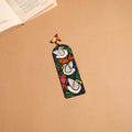 Patua handpainted wooden bookmark 19 - handcrafted