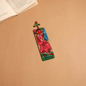 Patua handpainted wooden bookmark 22 - handcrafted