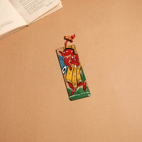 Patua handpainted wooden bookmark 28 - handcrafted