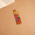 Patua handpainted wooden bookmark 29 - handcrafted