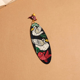 Patua handpainted wooden bookmark 31 - handcrafted
