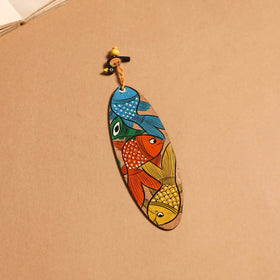 Patua handpainted wooden bookmark 36 - handcrafted