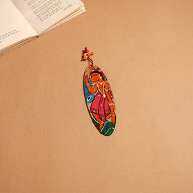 Patua handpainted wooden bookmark 38 - handcrafted