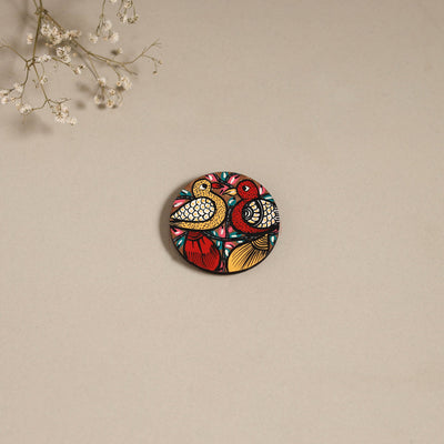 Patua handpainted wooden magnet 07 - handcrafted
