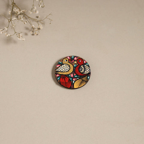 Patua handpainted wooden magnet 07 - handcrafted