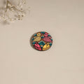 Patua handpainted wooden magnet 12 - handcrafted